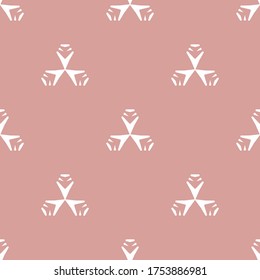 Seamless pattern with a graceful figures in geometrical style
