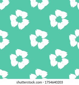 Seamless pattern with a graceful figures in geometrical style
