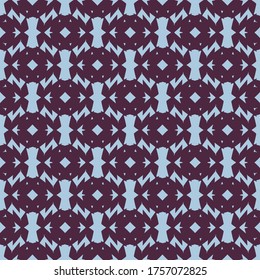 Seamless pattern with a graceful figures in geometrical style