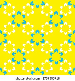 Seamless pattern with a graceful figures in geometrical style