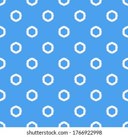 Seamless pattern with a graceful figures in geometrical style