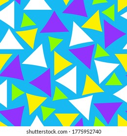 Seamless pattern with a graceful figures in geometrical style