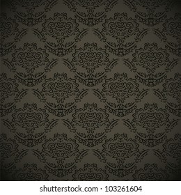 Seamless pattern with gradient background in retro style