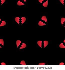 Seamless pattern with gradient elements on black background