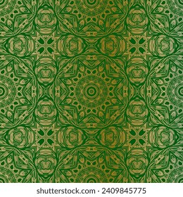 Seamless pattern with gradiently mandala. Luxury background for textile, fabric, wallpaper, wrapping, gift wrap, paper, scrapbook and packaging. Vector.