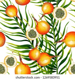 Seamless pattern with Granadillas.