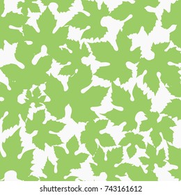 Seamless Pattern with grape leaves. Abstract silhouette of maples leaves texture.