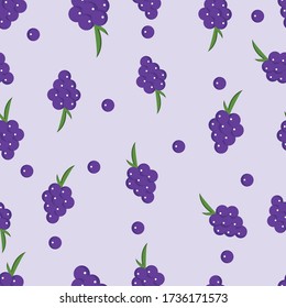 Seamless pattern of Grape. Summer and tropical. Collection Vector texture illustration. Flat design background. Colorful wallpaper vector. Good for printing