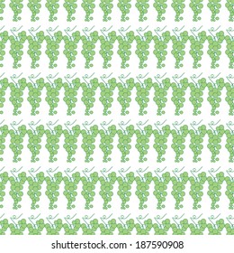 Seamless pattern with Grape vine. Vector illustration.