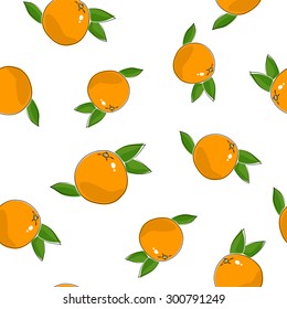 Seamless Pattern of  Grapefruit , Fruit Citrus Pattern, Vector Illustration
