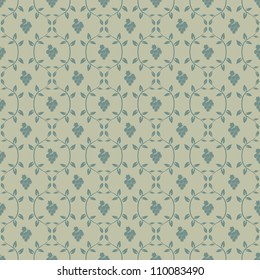 Seamless pattern with grapes and leaves