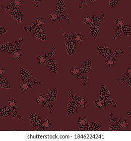 uvas sin costura. papel de envasado para vino. patrón para los productos de vino tinto. patrón de vinoteca.Patrón sin foco para bodega, vino, bodegas.