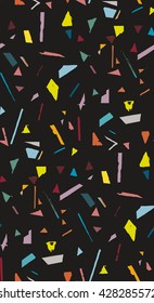 Seamless pattern with graphic abstract element 