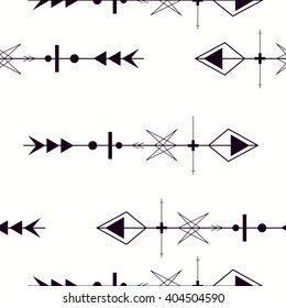seamless pattern graphic arrow, sacred geometry