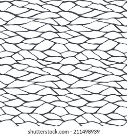 Seamless pattern with graphic hand drawn abstract geometric ornament. Vector illustration
