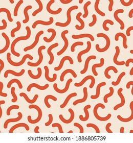 seamless pattern with graphic lines. abstraction. flat illustration. Abstract modern seamless pattern. Hand drawn conpemparary trendy background with shapes and lines. 