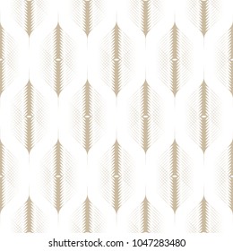 Seamless pattern. Graphic ornament. Geometric stylish background. Vector repeating textures with lattice arrows.White and light brown