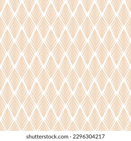 Seamless pattern. Graphic ornament. Stylish floral background. Vector repeating texture with stylized leaves in pastel colors.