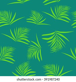 seamless pattern Graphic palm branches & leaves. fashion fabric tropical texture. background for text