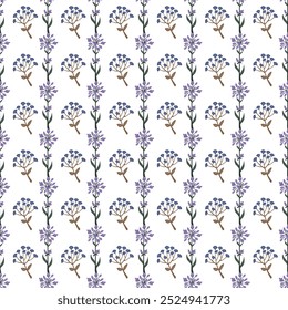 Seamless pattern with graphical leaves.