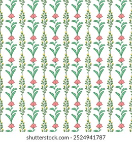 Seamless pattern with graphical leaves.