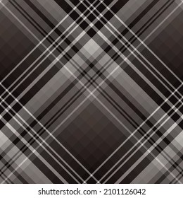 Seamless pattern in gray and black colors for plaid, fabric, textile, clothes, tablecloth and other things. Vector image. 2
