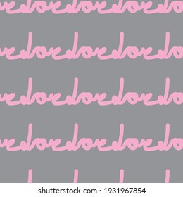 nahtlose Muster graue Schrift, liebrosa Vektorgrafik