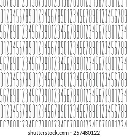 seamless pattern with gray mathematical numbers. vector background design