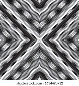 seamless pattern with gray oblique wavy lines.
