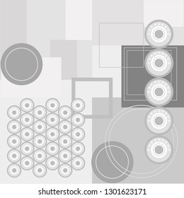 Seamless pattern with gray patchwork