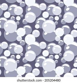seamless pattern with gray pearls