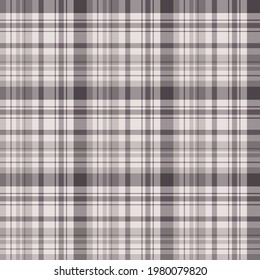 Seamless pattern in gray for plaid, fabric, textile, clothes, tablecloth and other things. Vector image. 