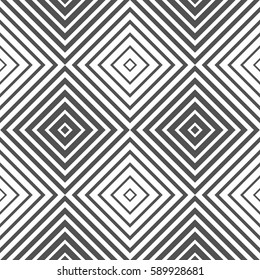 Seamless pattern of gray shapes on a white background. Geometric background.