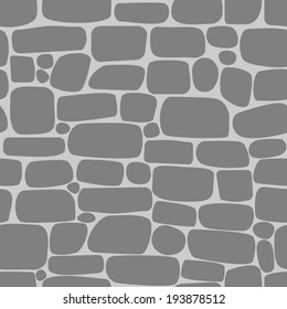 Seamless pattern with gray stones 