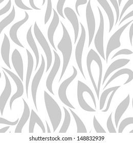 Seamless pattern with gray tracery on a white background 