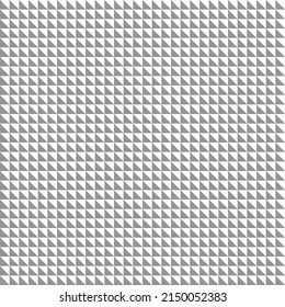 Seamless pattern of gray triangles on a white background. For fabric, wallpaper, wrapping paper.