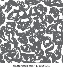 Seamless pattern gray white leopard panther fur design, abstract simple lines scandinavian style background grunge texture. trend of the season. Can be used for Gift wrap fabrics, wallpapers. Vector
