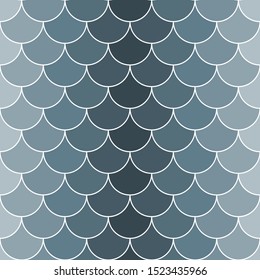 Seamless pattern with grayscale scales. Vector image in shades of gray. Can be used as a background for websites and printing.