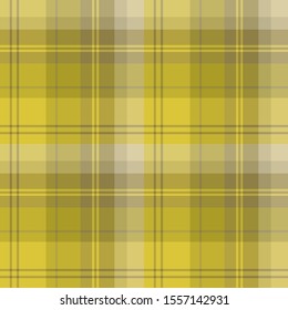 Seamless pattern in great autumn yellow  colors for plaid, fabric, textile, clothes, tablecloth and other things. Vector image.