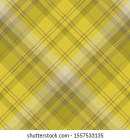 Seamless pattern in great autumn yellow  colors for plaid, fabric, textile, clothes, tablecloth and other things. Vector image. 2