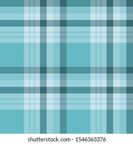 Seamless pattern in great beautiful water blue  colors for plaid, fabric, textile, clothes, tablecloth and other things. Vector image. 