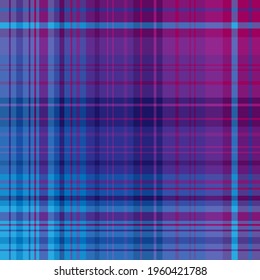 Seamless pattern in great blue and purple colors for plaid, fabric, textile, clothes, tablecloth and other things. Vector image. 