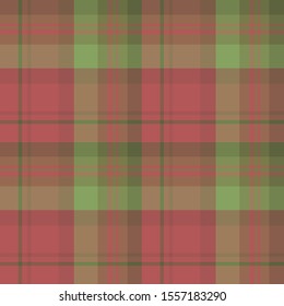 Seamless pattern in great christmas red and green  colors for plaid, fabric, textile, clothes, tablecloth and other things. Vector image. 
