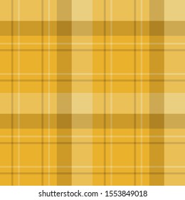 Seamless pattern in great cute yellow colors for plaid, fabric, textile, clothes, tablecloth and other things. Vector image. 