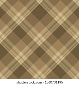 Seamless pattern in great discreet brown  colors for plaid, fabric, textile, clothes, tablecloth and other things. Vector image. 2
