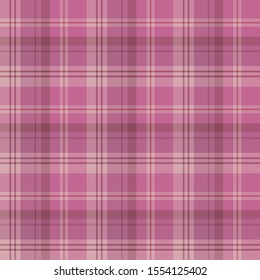 Seamless pattern in great discreet pink colors for plaid, fabric, textile, clothes, tablecloth and other things. Vector image. 