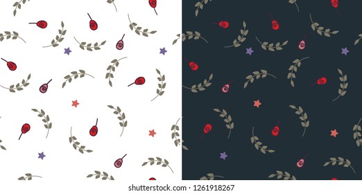 Seamless pattern. Great for fabric, textile. Vector background