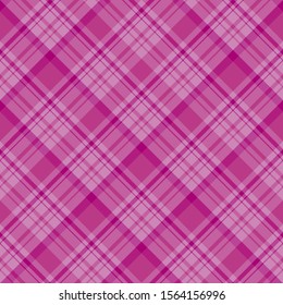 Seamless pattern in great festive bright pink  colors for plaid, fabric, textile, clothes, tablecloth and other things. Vector image. 2