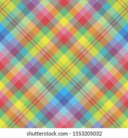 Seamless pattern in great festive colors for plaid, fabric, textile, clothes, tablecloth and other things. Vector image. 2