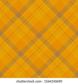 Seamless pattern in great festive yellow and orange  colors for plaid, fabric, textile, clothes, tablecloth and other things. Vector image. 2